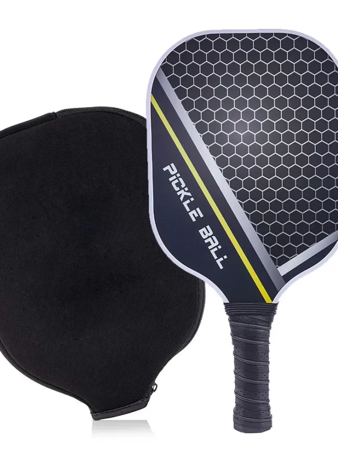 USAPA Approved Carbon Fiber Pickleball Paddle Set - Lightweight Graphite Racquets with 4 Balls & Bag