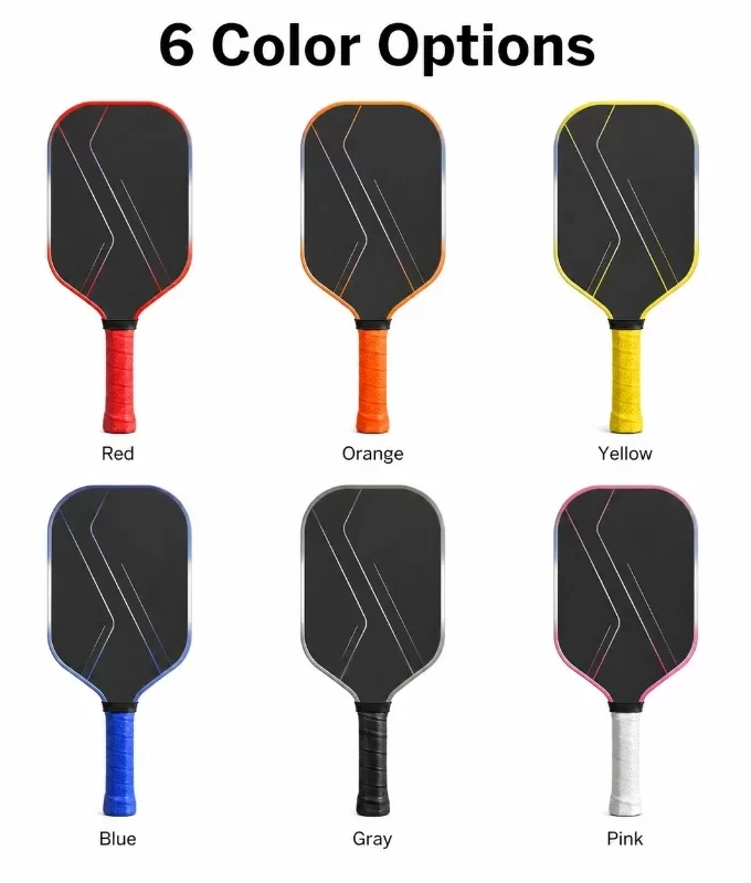 T700 Raw Carbon Fiber Pickleball Paddle Set (16mm) - USAPA Approved 2 Paddles with Grit Surface, 4 Balls & Bag