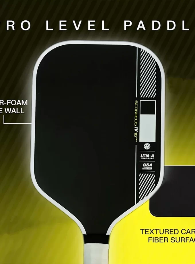 USAPA Approved Graphite Pickleball Paddle - Lightweight Precision Control Racquet for Indoor & Outdoor Play