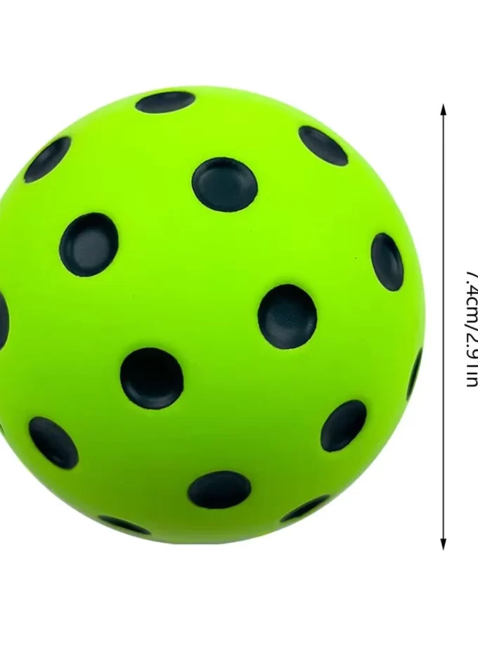 Quiet Pickleball Foam Balls for Indoor Practice - High Density Soft Foam Training Balls with Realistic Bounce