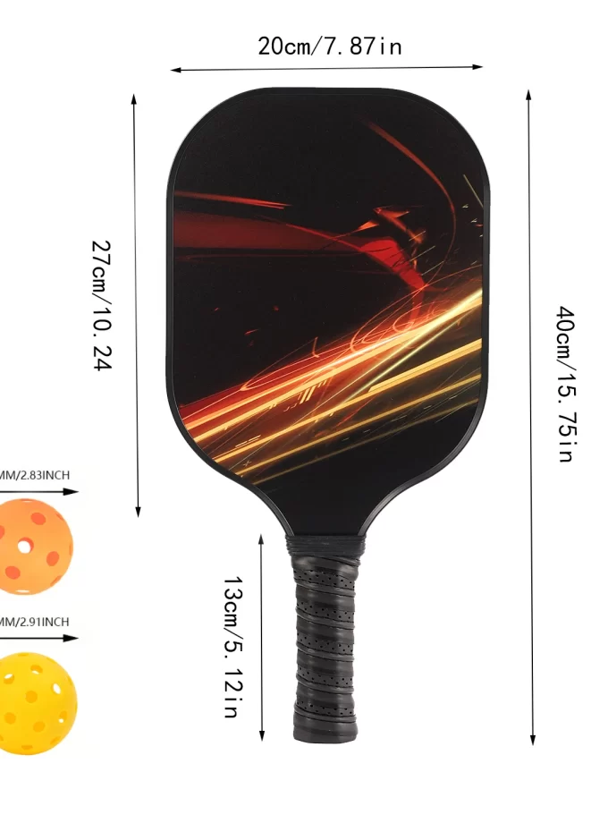 USAPA Approved Graphite Pickleball Paddle - Lightweight Precision Control Racquet for Indoor & Outdoor Play