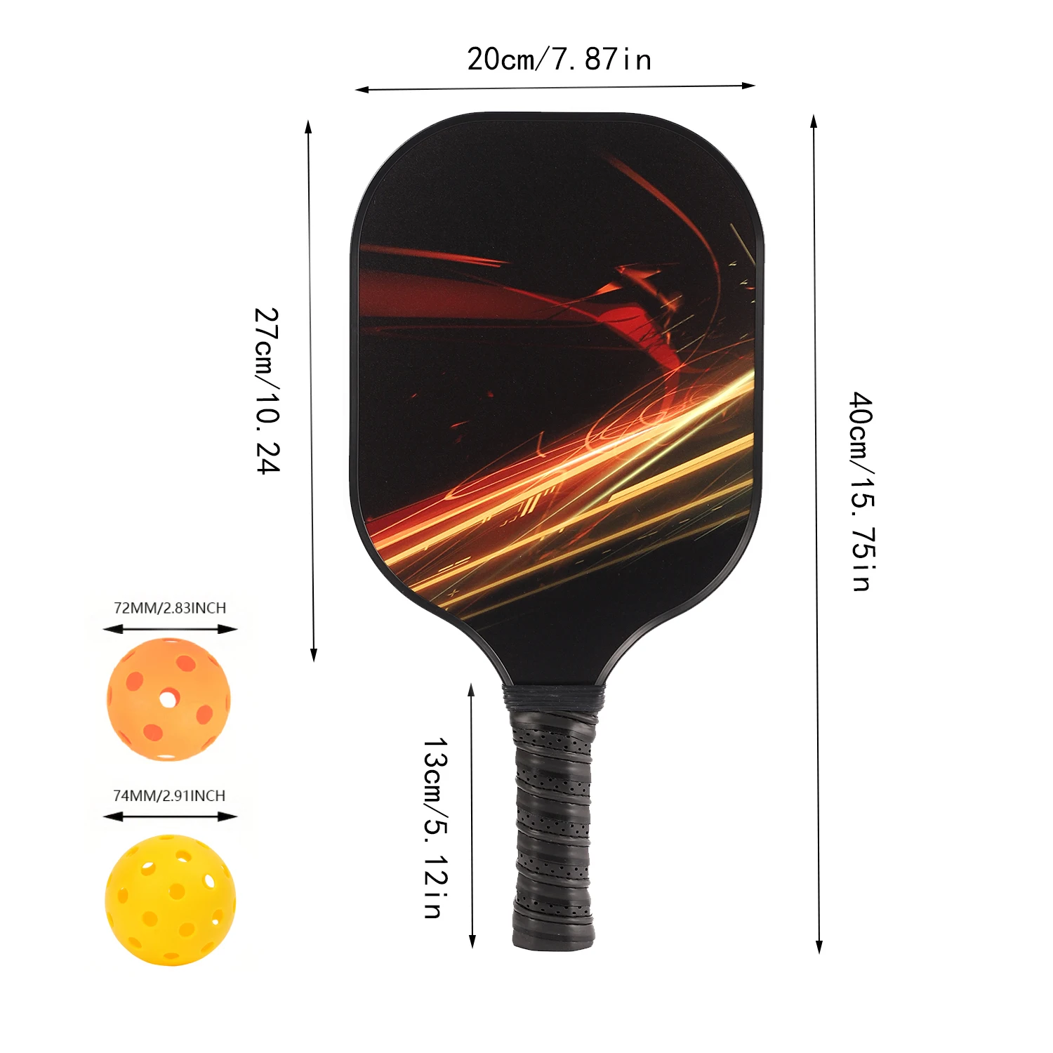USAPA Approved Graphite Pickleball Paddle - Lightweight Precision Control Racquet for Indoor & Outdoor Play - Image 2